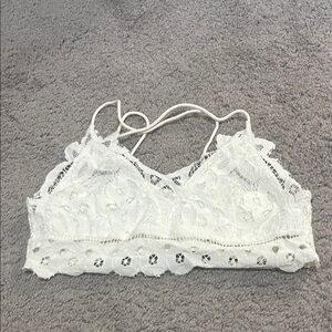 SHEIN White Lace Bralette